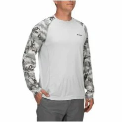 Cheapest 🌟 Shirts Men's Simms SolarFlex Print LS T-Shirt 🥰 -Simms Sales Shop unnamed file 117